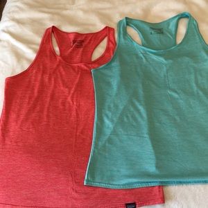 2 Capilene Patagonia Baselayer workout tanks
